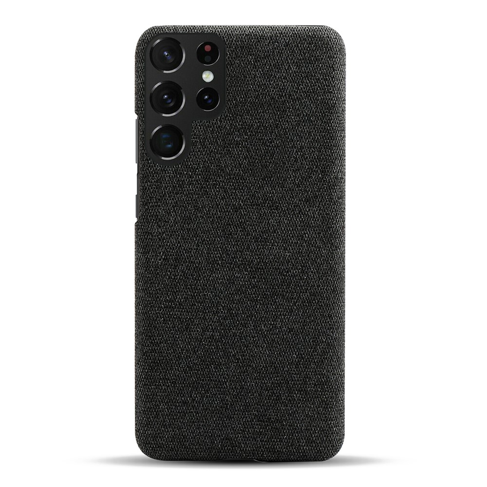 KSQ Samsung Galaxy S22 Ultra Skal Läderbelagt Svart