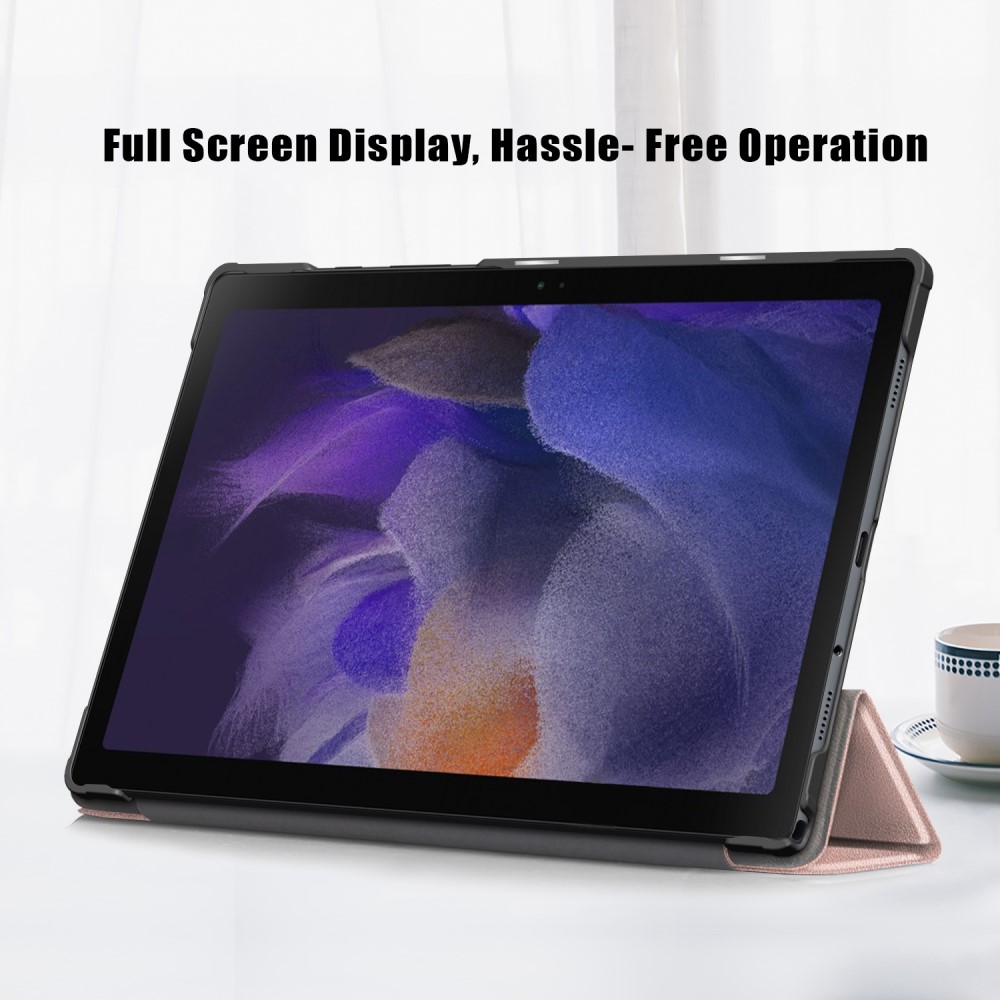 Samsung Galaxy Tab A8 10.5 (2021) Fodral Premium Tri-Fold Rosguld
