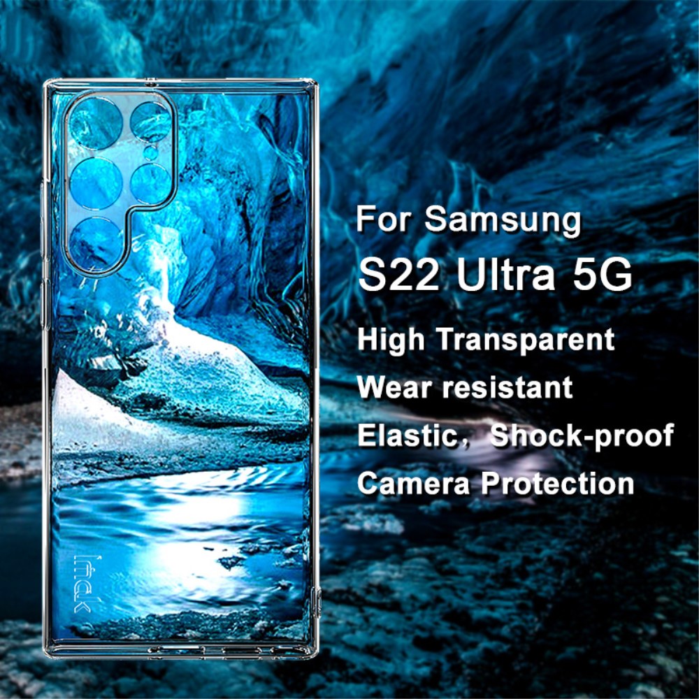 IMAK Samsung Galaxy S22 Ultra Skal TPU Transparent