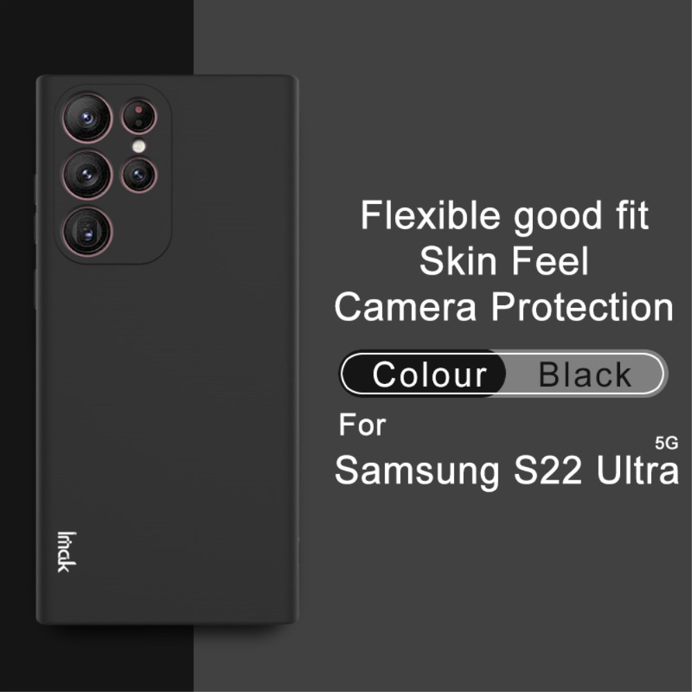 IMAK Samsung Galaxy S22 Ultra Skal Skin Touch TPU Svart