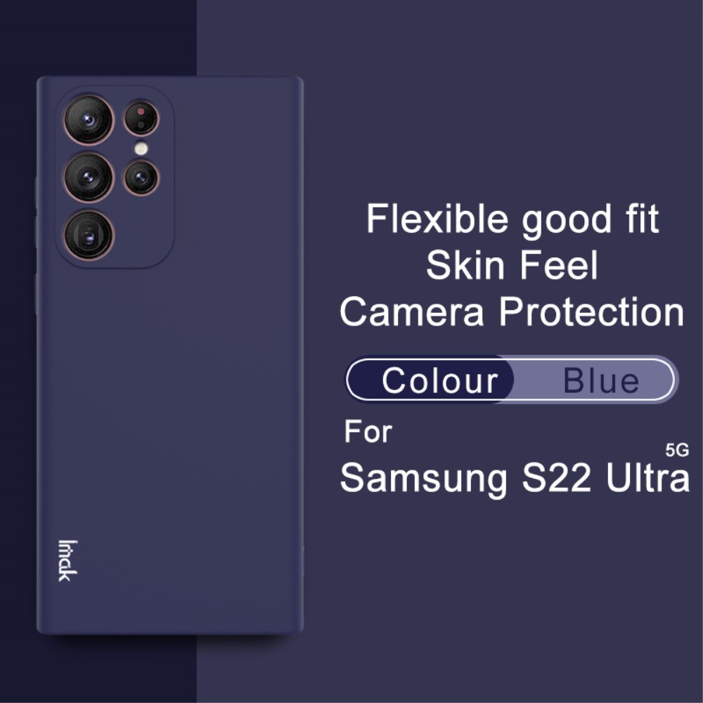 IMAK Samsung Galaxy S22 Ultra Skal Skin Touch TPU Bl