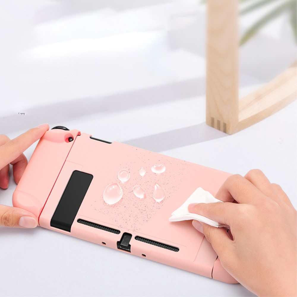 Nintendo Switch Skal Silikon Komplett Paket Rosa