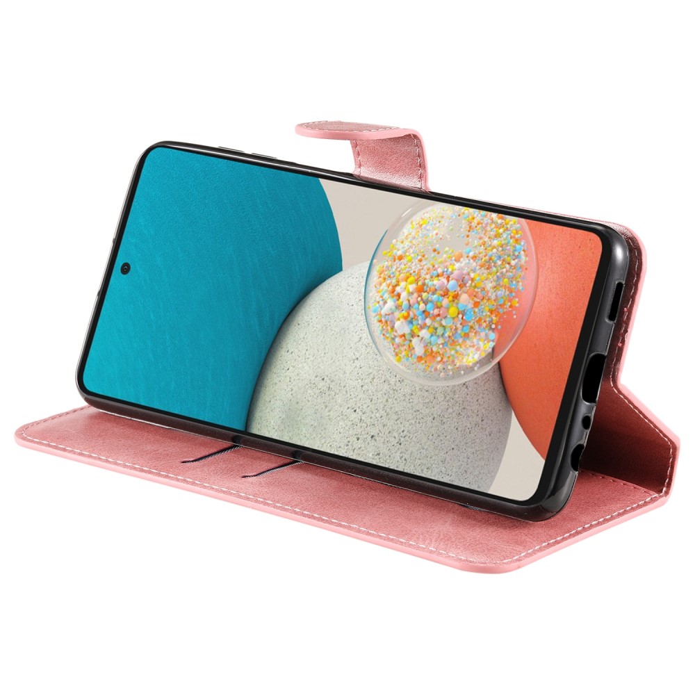 Samsung Galaxy A53 5G Fodral Solid Lder Rosguld