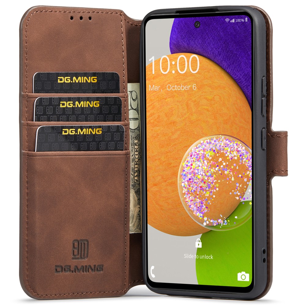 DG.MING Samsung Galaxy A53 5G Fodral Retro Lder Brun