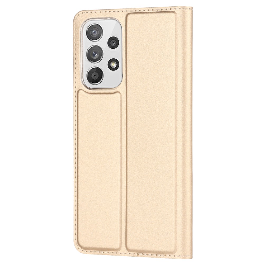 Samsung Galaxy A53 5G Fodral Flip Skin Touch Guld