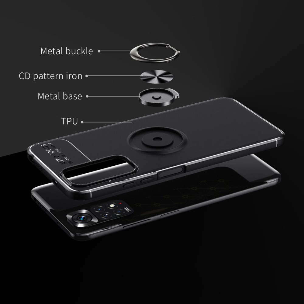 Xiaomi Redmi Note 11 4G Skal Ring Svart/Bl