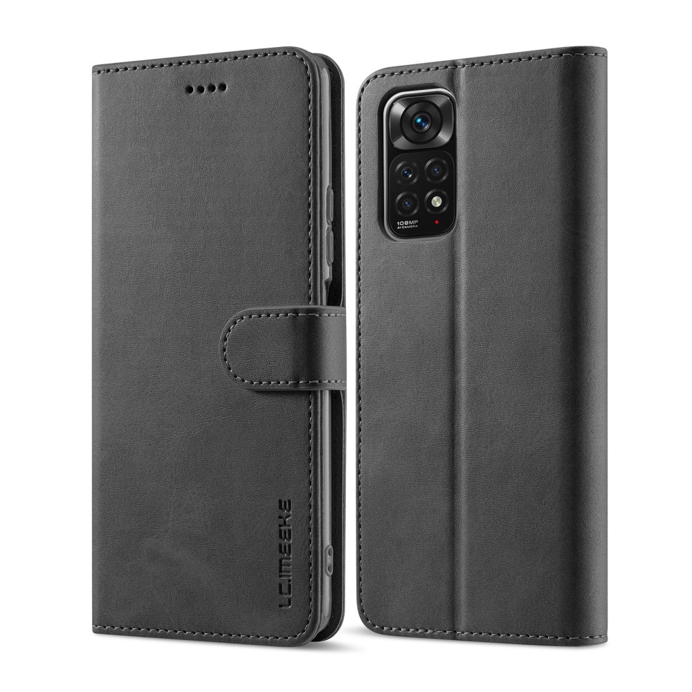 LC.IMEEKE Xiaomi Redmi Note 11 Pro 5G Fodral Läder Svart