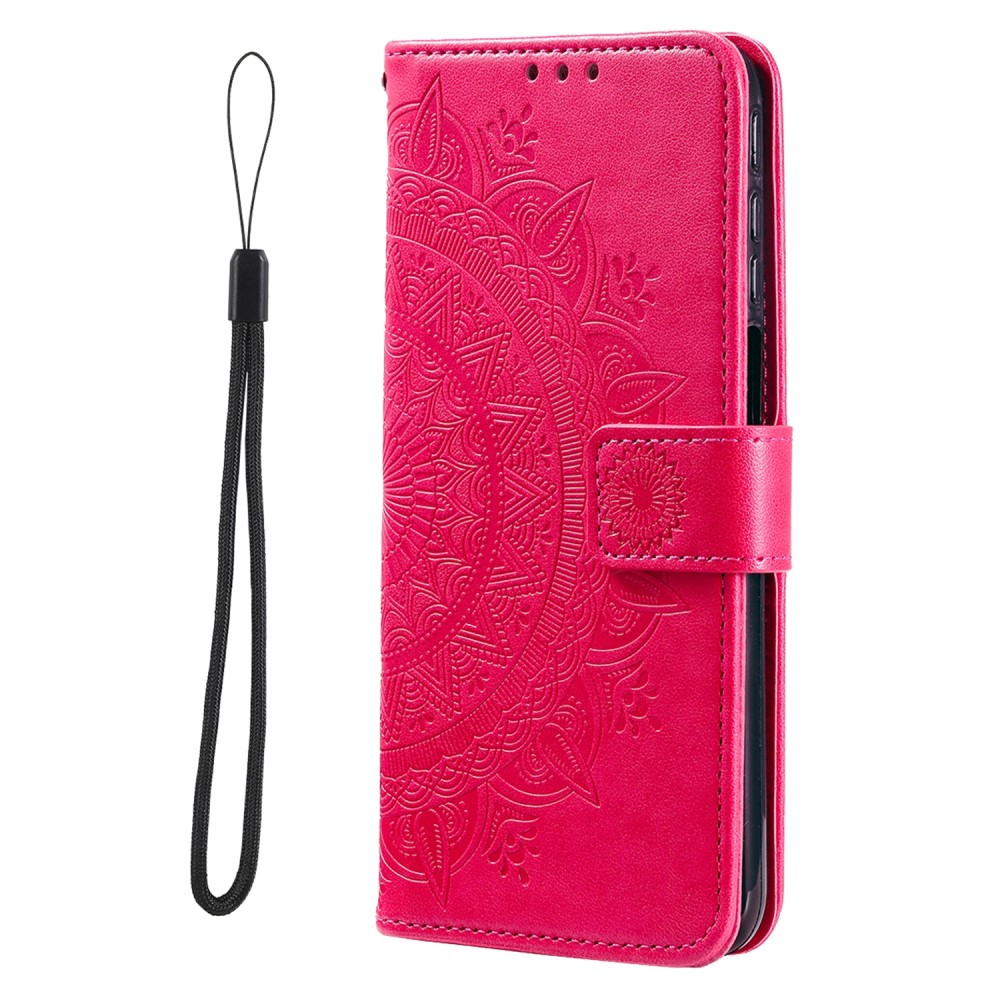 Xiaomi Redmi Note 11 Pro 5G Fodral Mandala Lder Rosa