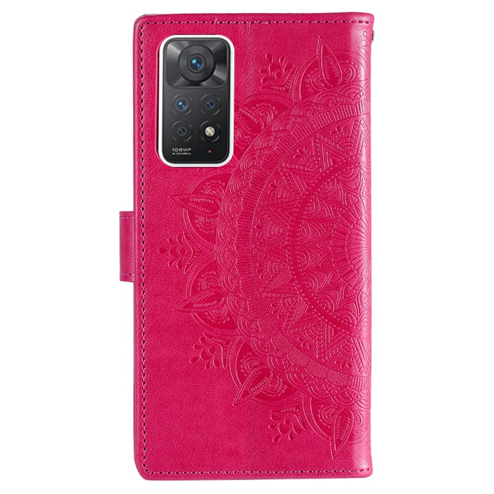 Xiaomi Redmi Note 11 Pro 5G Fodral Mandala Läder Rosa