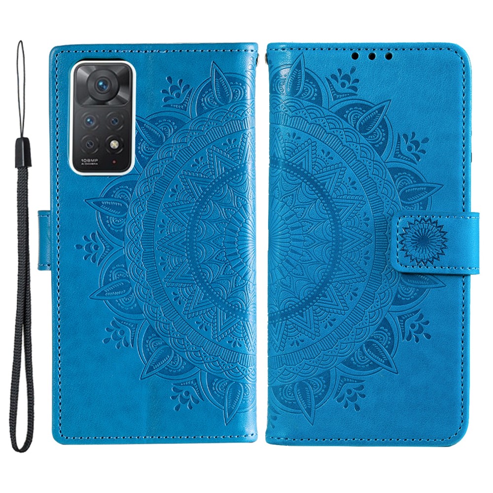 Xiaomi Redmi Note 11 Pro 5G Fodral Mandala Lder Bl