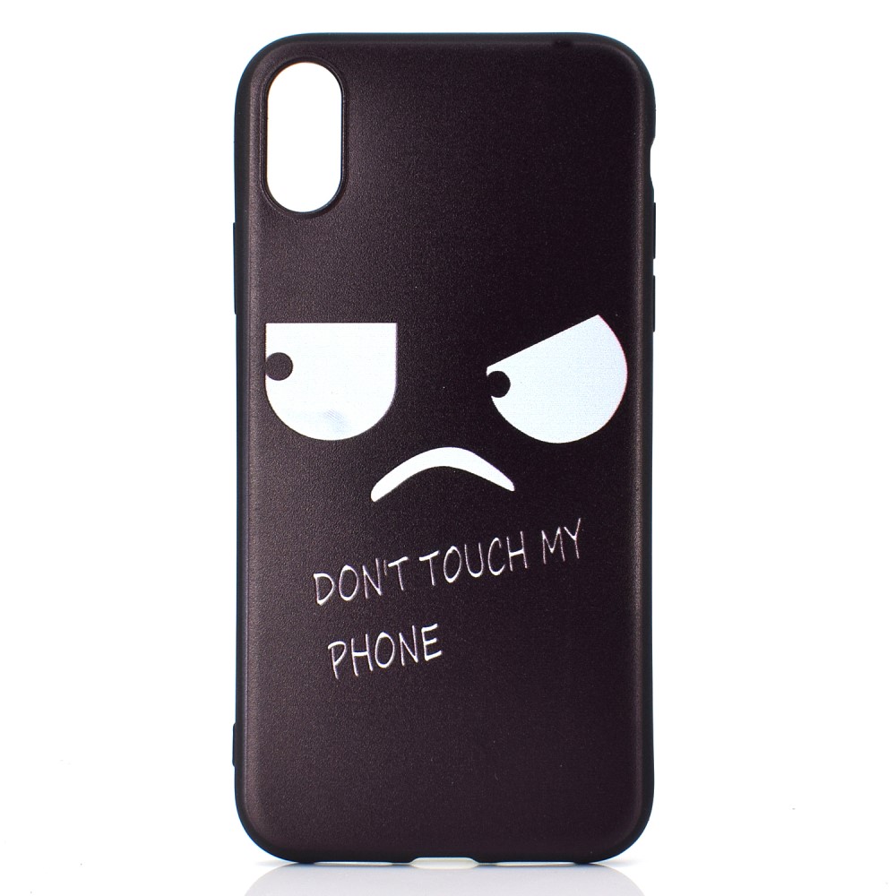 iPhone Xs Max - TPU Skal (Don’t Touch My Phone)