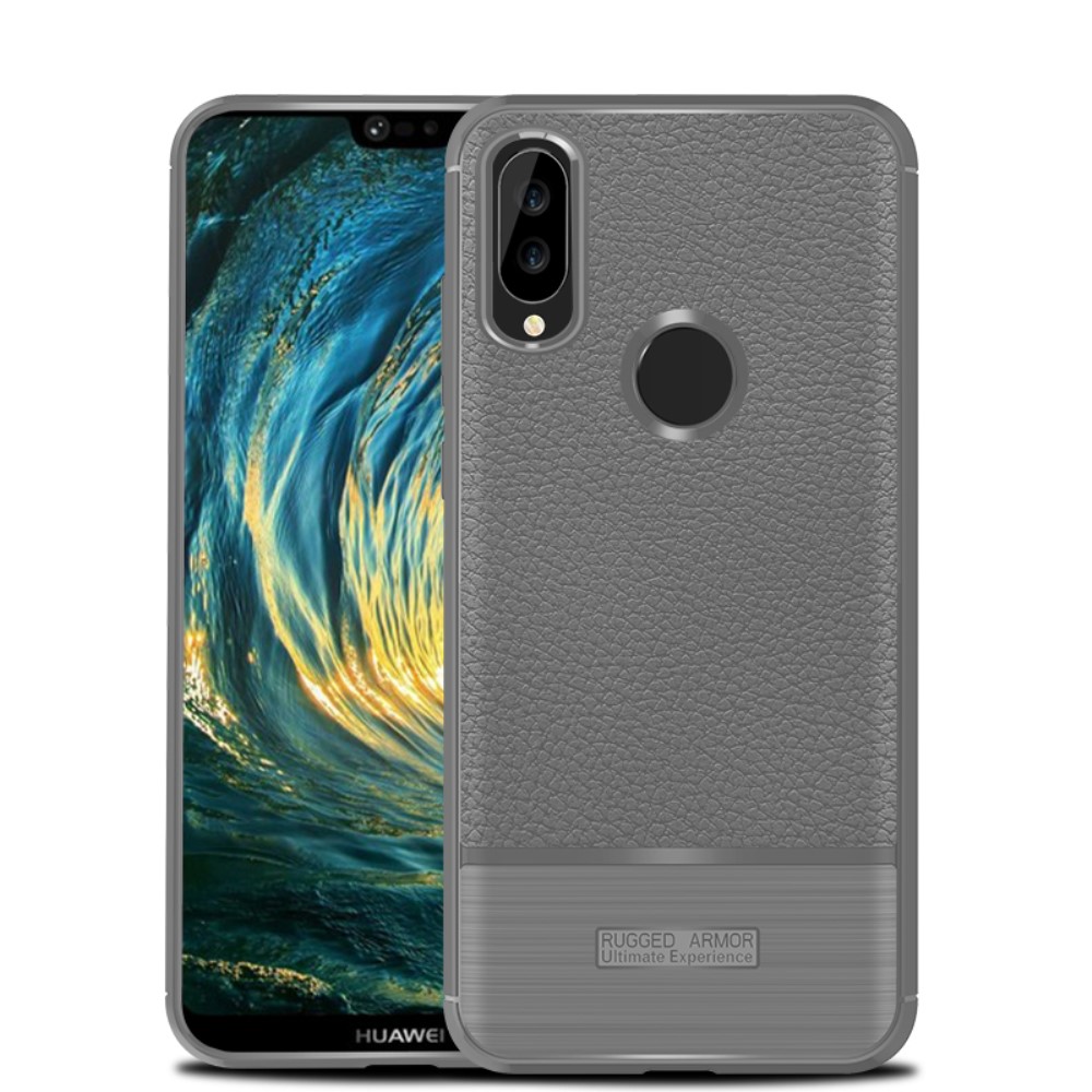 Huawei P20 Lite - Rugged Armour TPU Skal - Grå