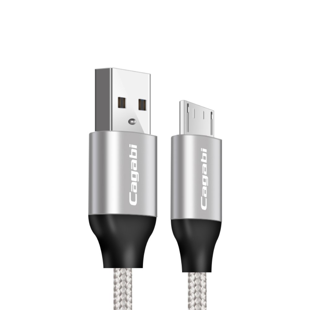 Cababi Micro USB Quick Charge 1 m - Gr/Silver