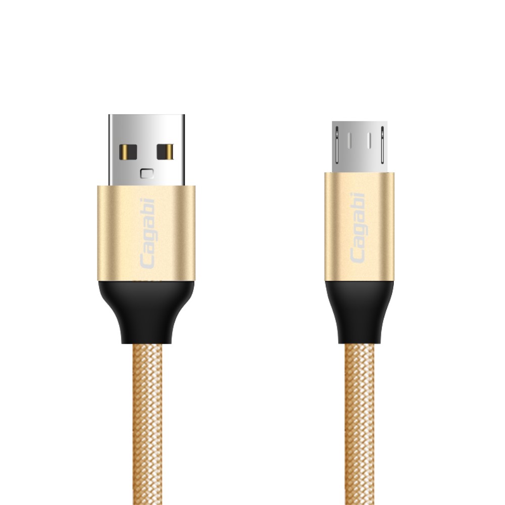 Cababi Micro USB Quick Charge 1 m - Guld