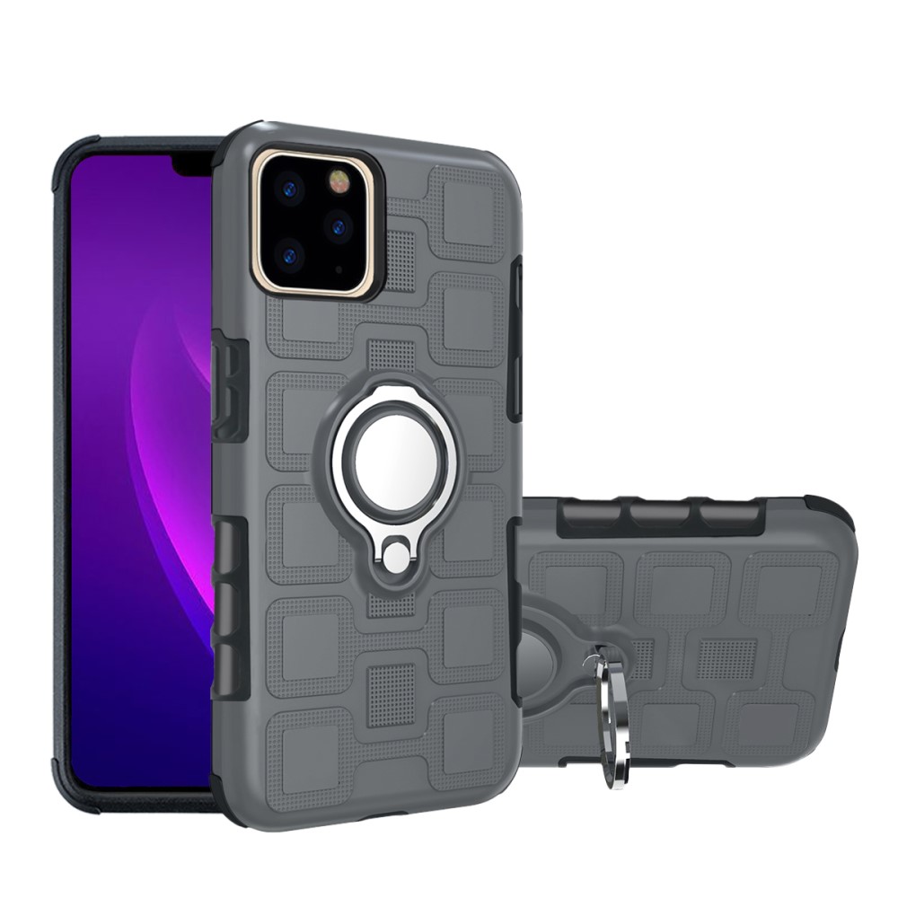 iPhone 11 Pro - Ring Skal - Funkar med magnethållare - Grå