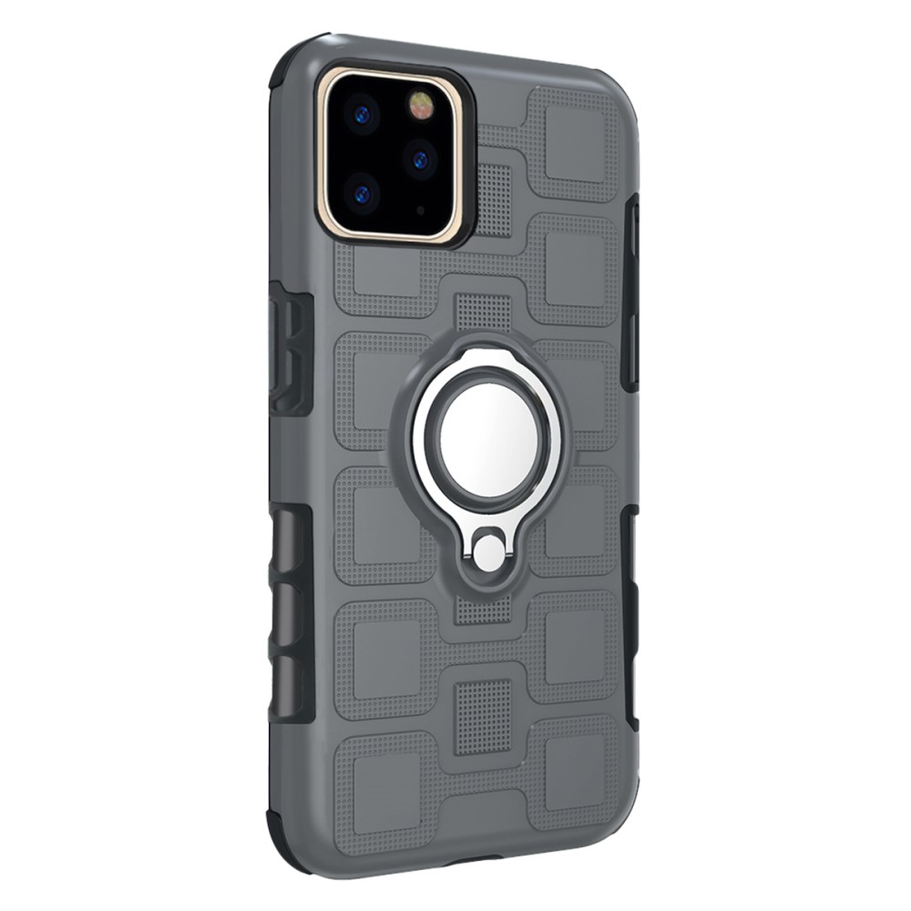 iPhone 11 Pro - Ring Skal - Funkar med magnethållare - Grå