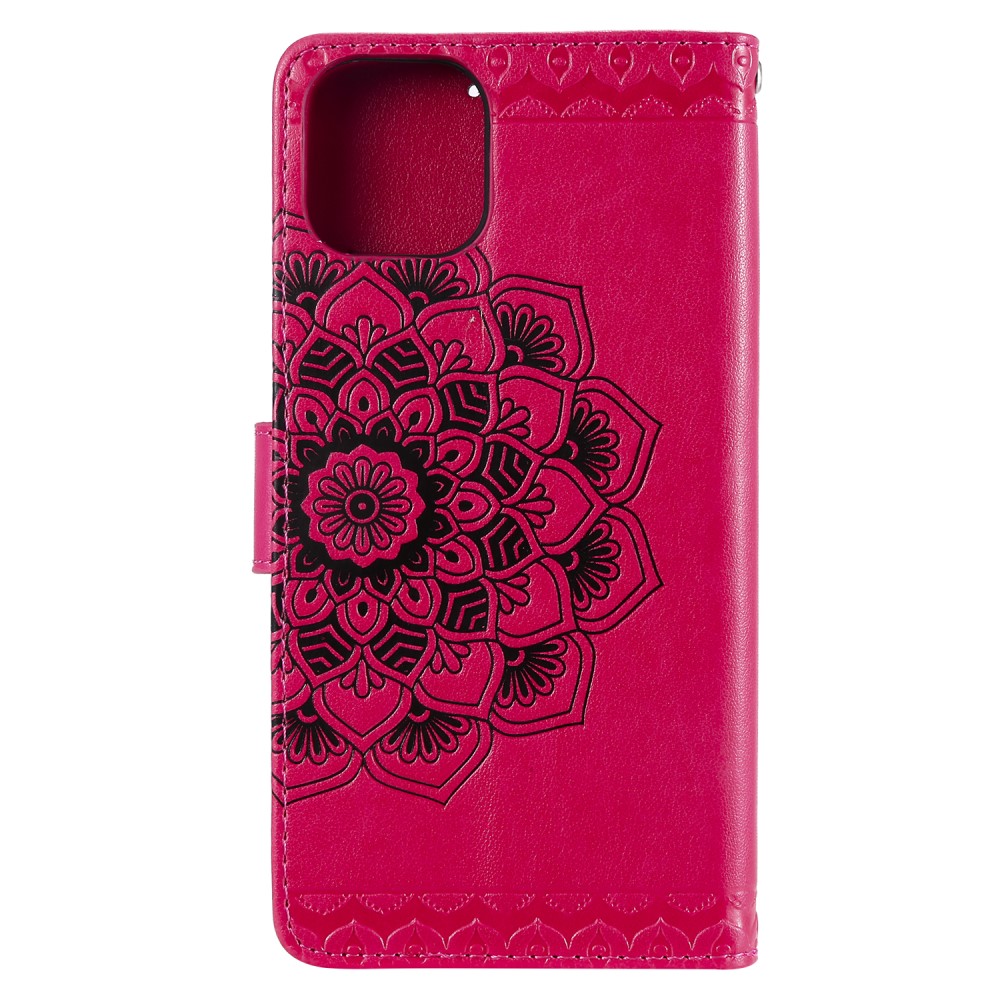 iPhone 11 Pro - Plnboksfodral Mandala - Hot Pink