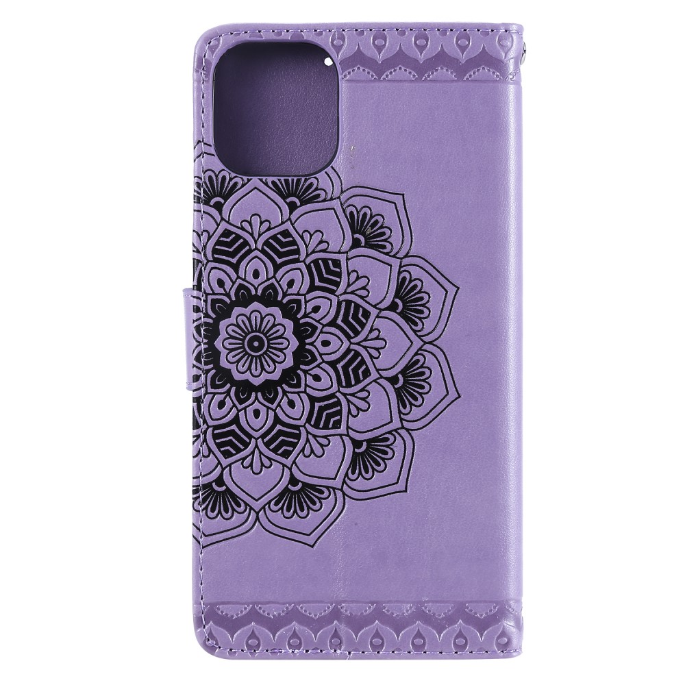 iPhone 11 Pro - Plånboksfodral Mandala - Lila