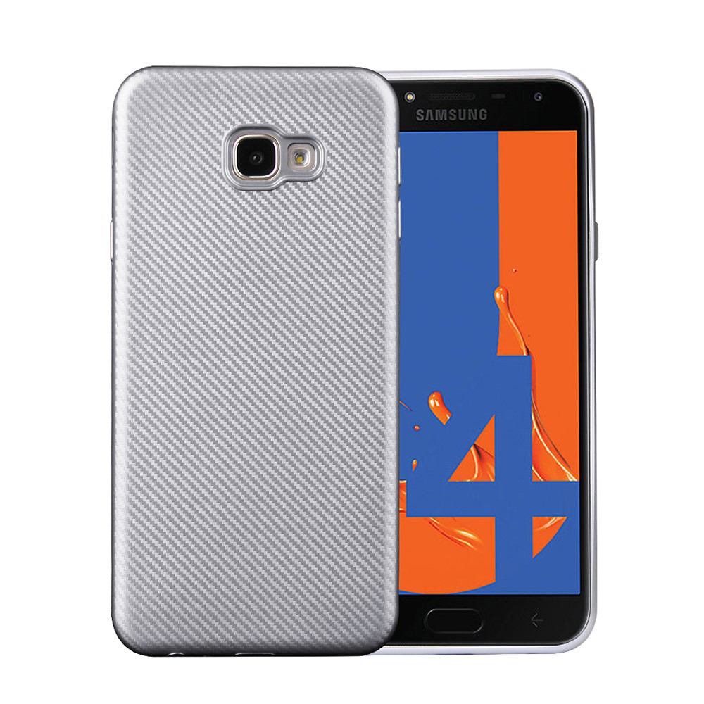 Samsung Galaxy J4 Plus - Carbon Skal - Silver