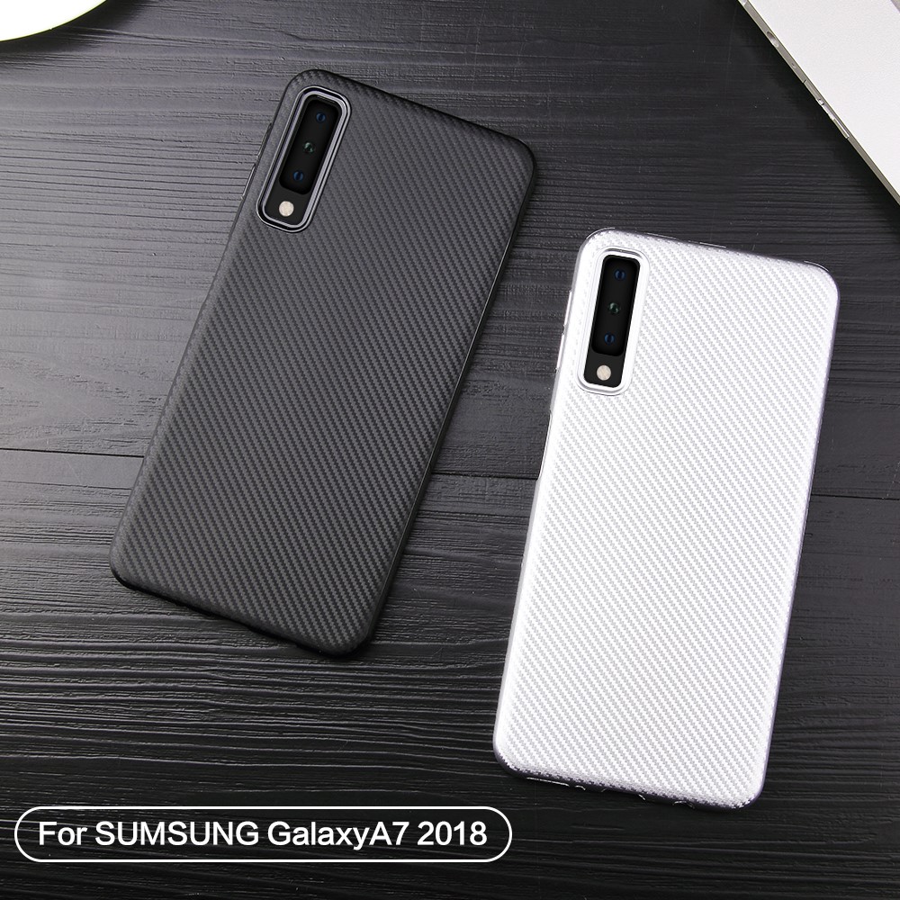 Samsung Galaxy A7 (2018) - Carbon Skal - Svart