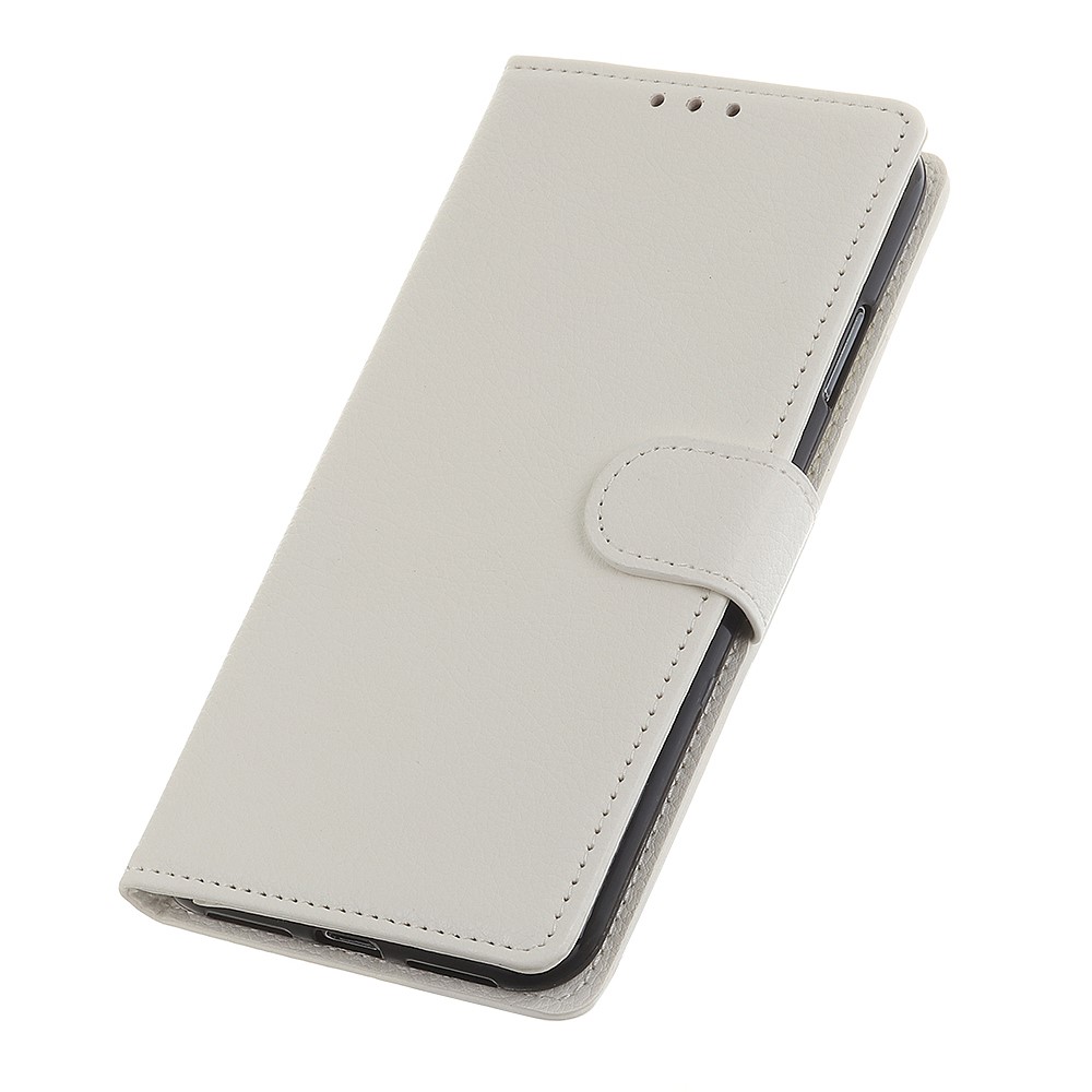 Samsung Galaxy Note 10 Lite - Litchi Plnboksfodral - Vit