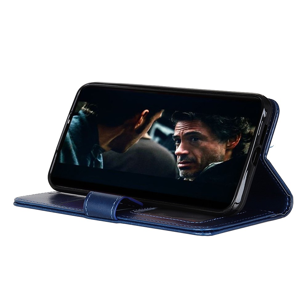 Samsung Galaxy S10 Lite - Crazy Horse Plnboksfodral - Mrk Bl