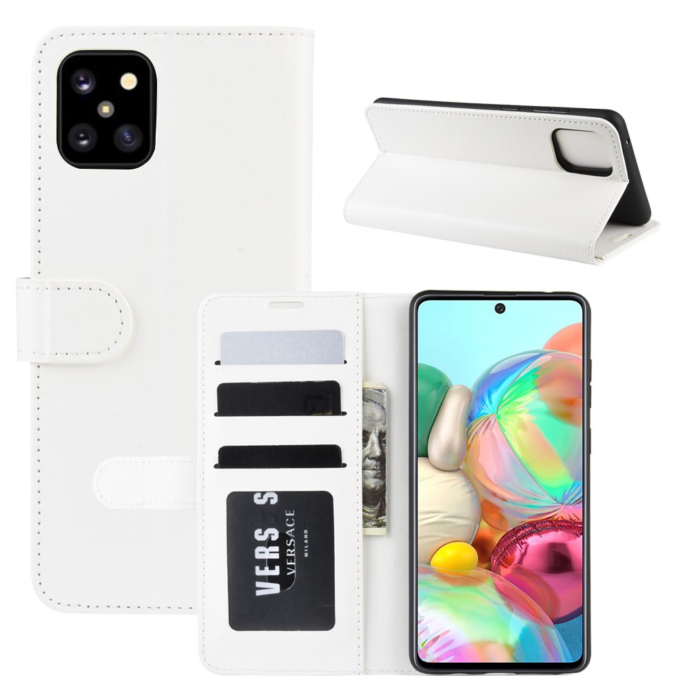 Samsung Galaxy Note 10 Lite - Crazy Horse Plnboksfodral - Vit