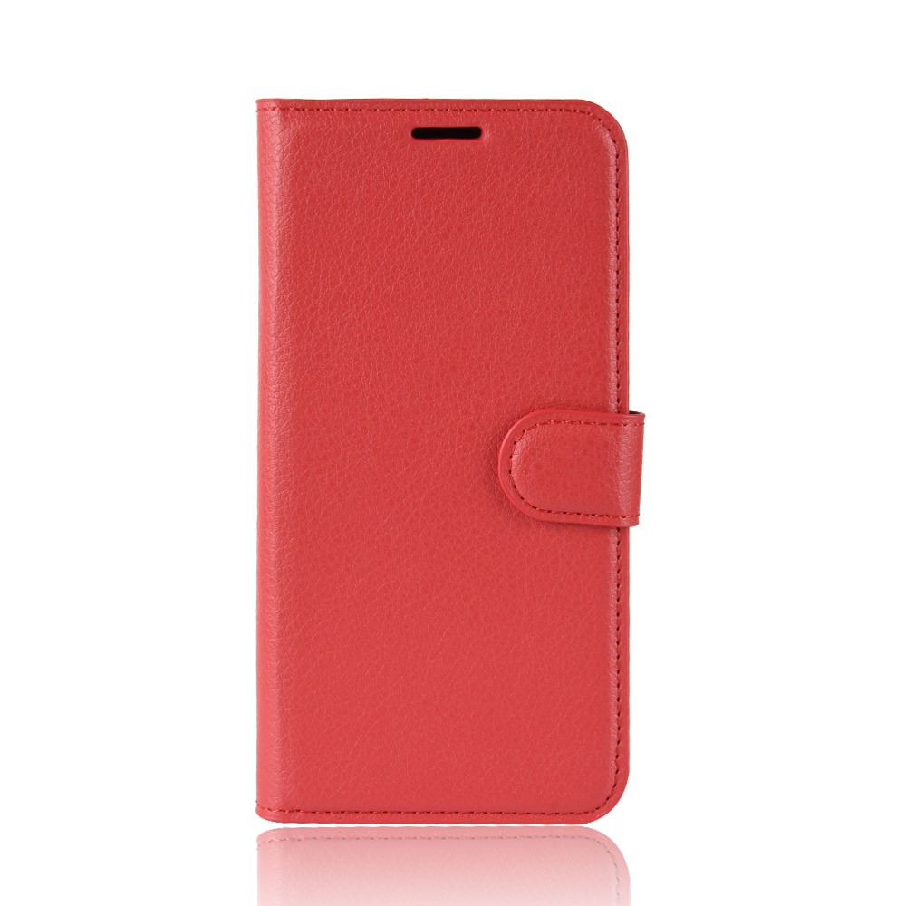 Xiaomi Redmi Note 8T - Litchi Plnboksfodral - Rd