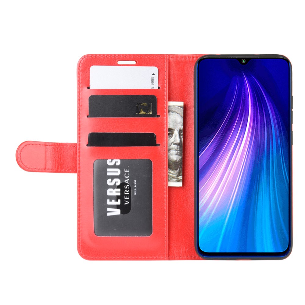 Xiaomi Redmi Note 8T - Crazy Horse Plnboksfodral - Rd