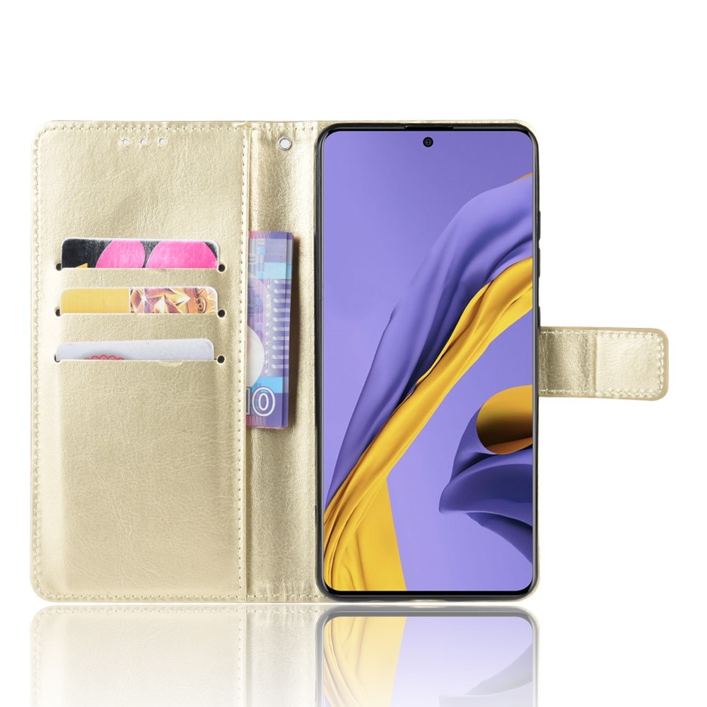 Samsung Galaxy S20 - Crazy Horse Plnboksfodral - Guld