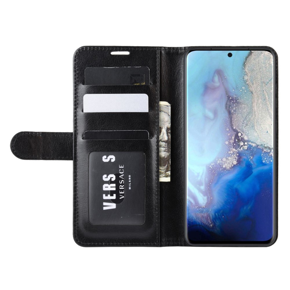Samsung Galaxy S20 - Crazy Horse Plnboksfodral - Svart