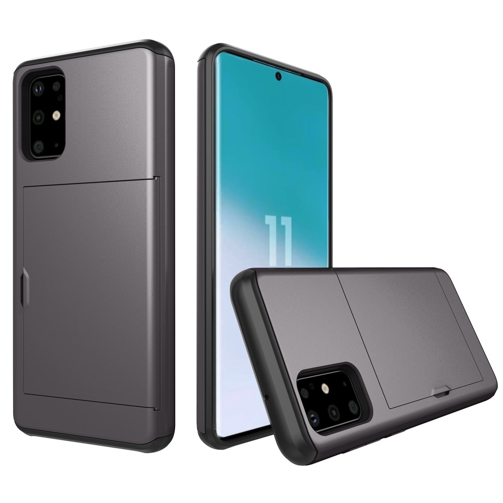Samsung Galaxy S20 - Armour skal med kortfack - Grå