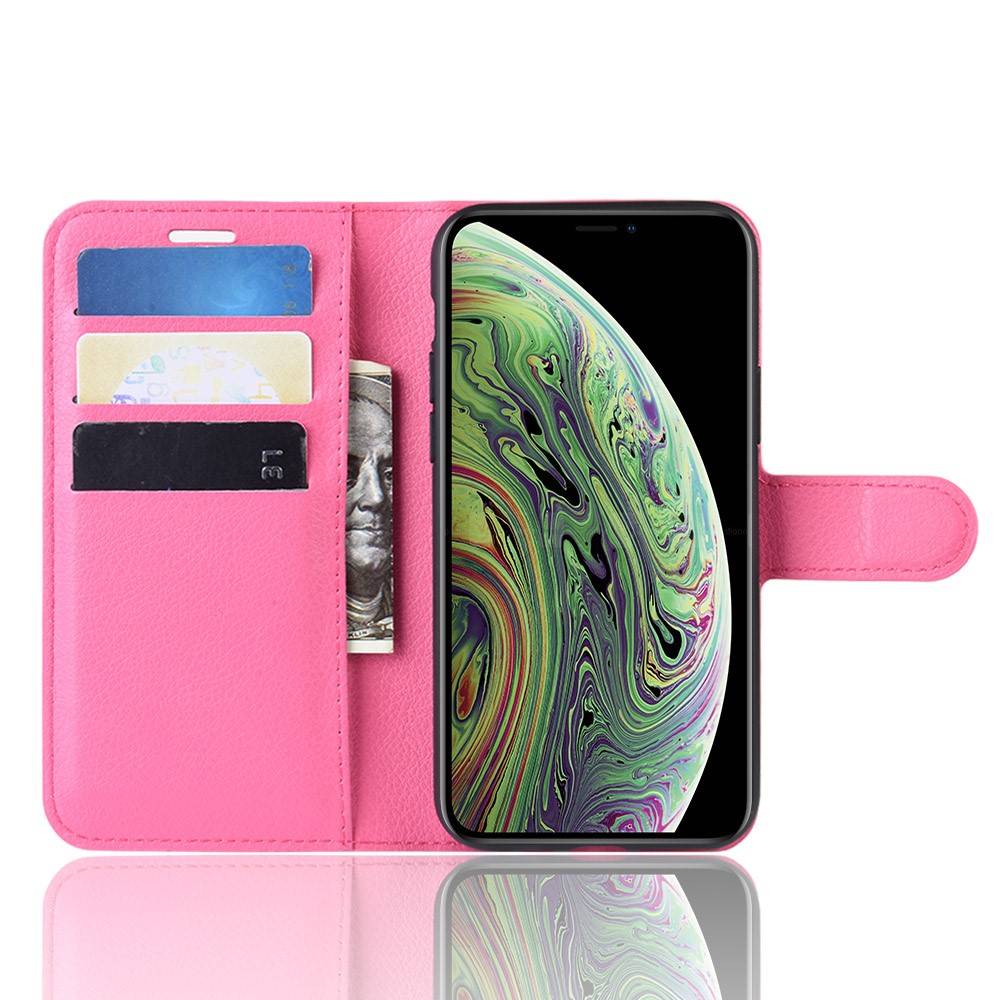 iPhone 11 Pro - Litchi Plnboksfodral - Rosa