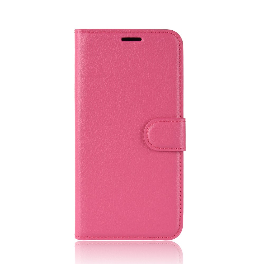 Samsung Galaxy A7(2018) - Litchi Plnboksfodral - Rosa
