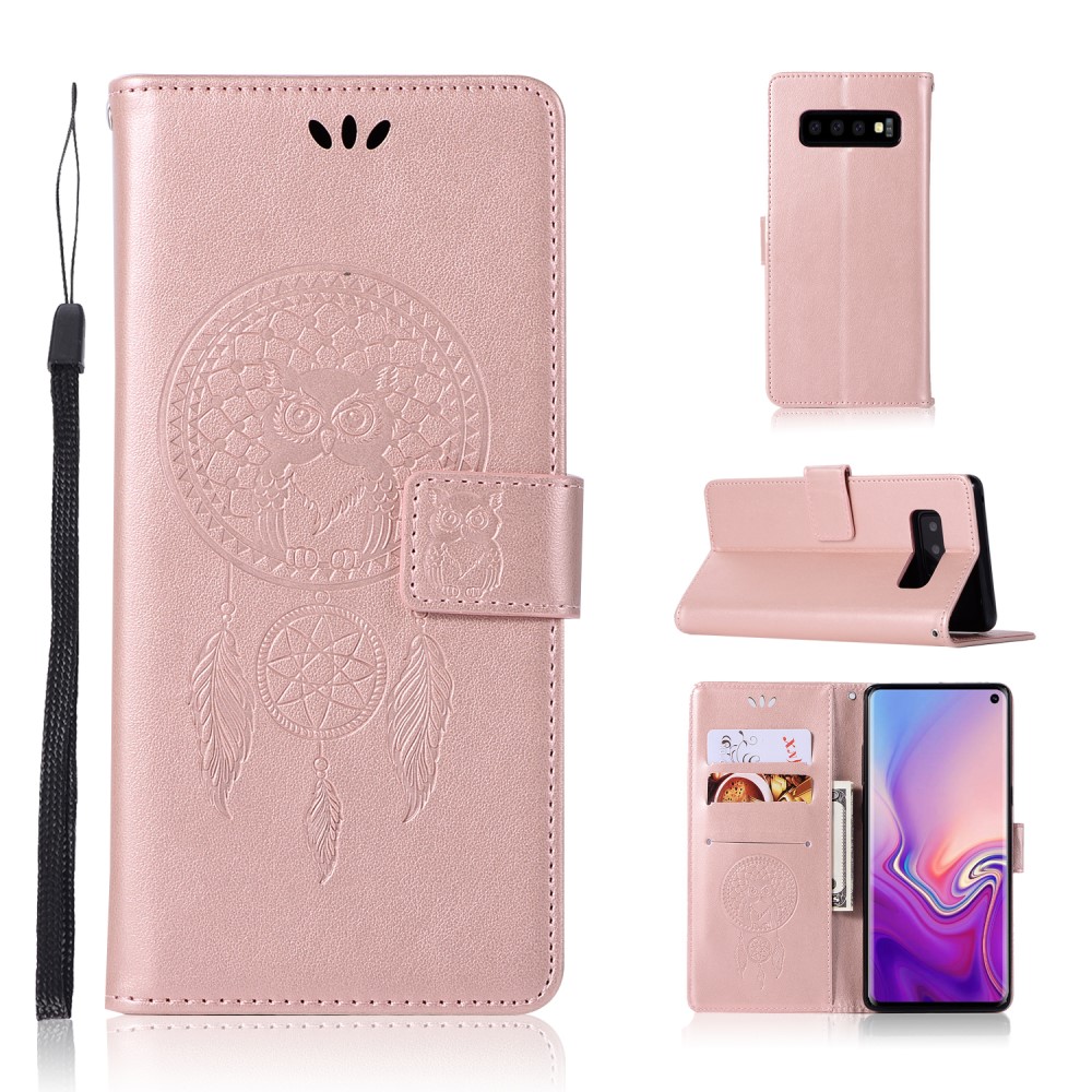 Samsung Galaxy S10 - Dream Catcher Plånboksfodral - Roséguld