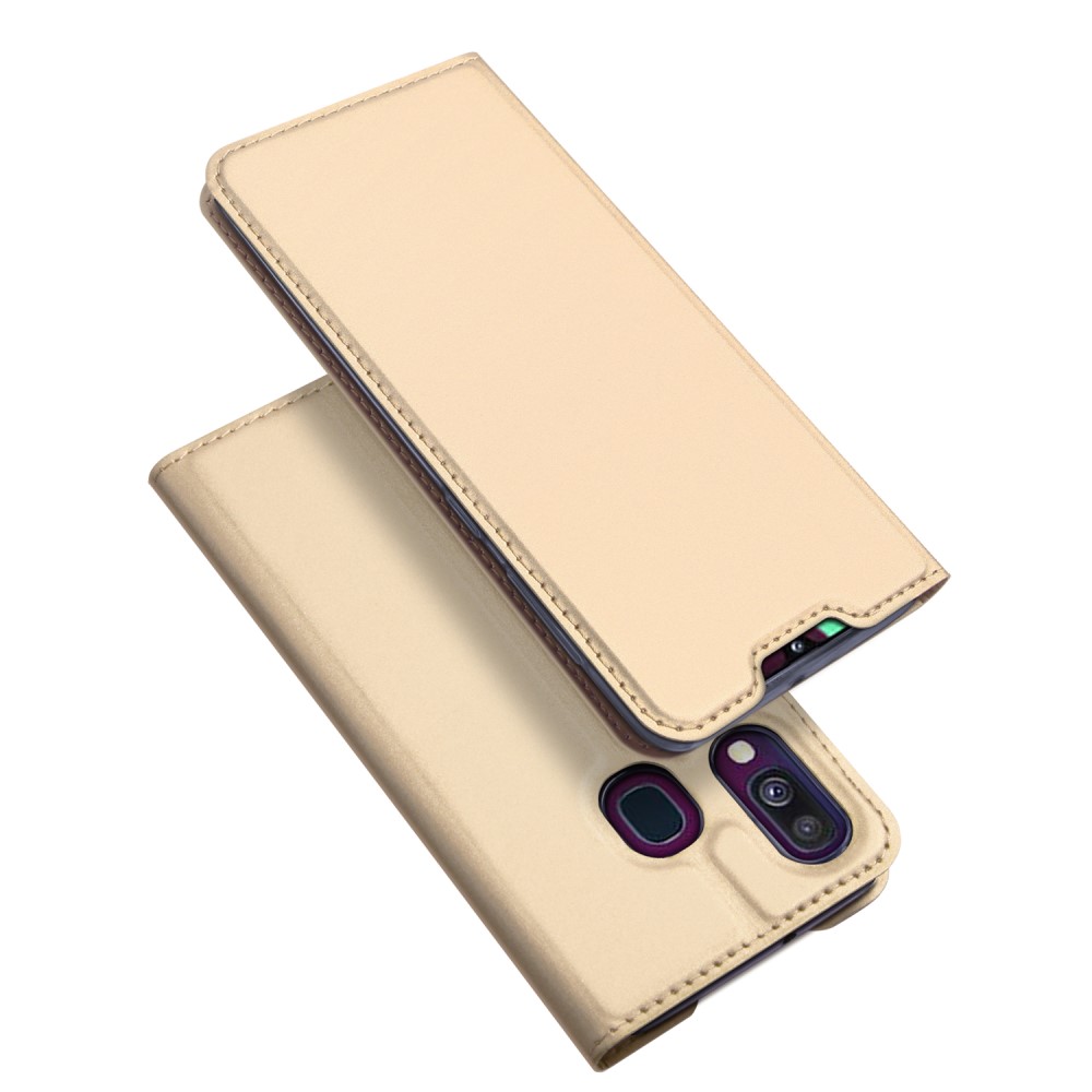 Samsung Galaxy A40 - DUX DUCIS Plnboksfodral - Guld