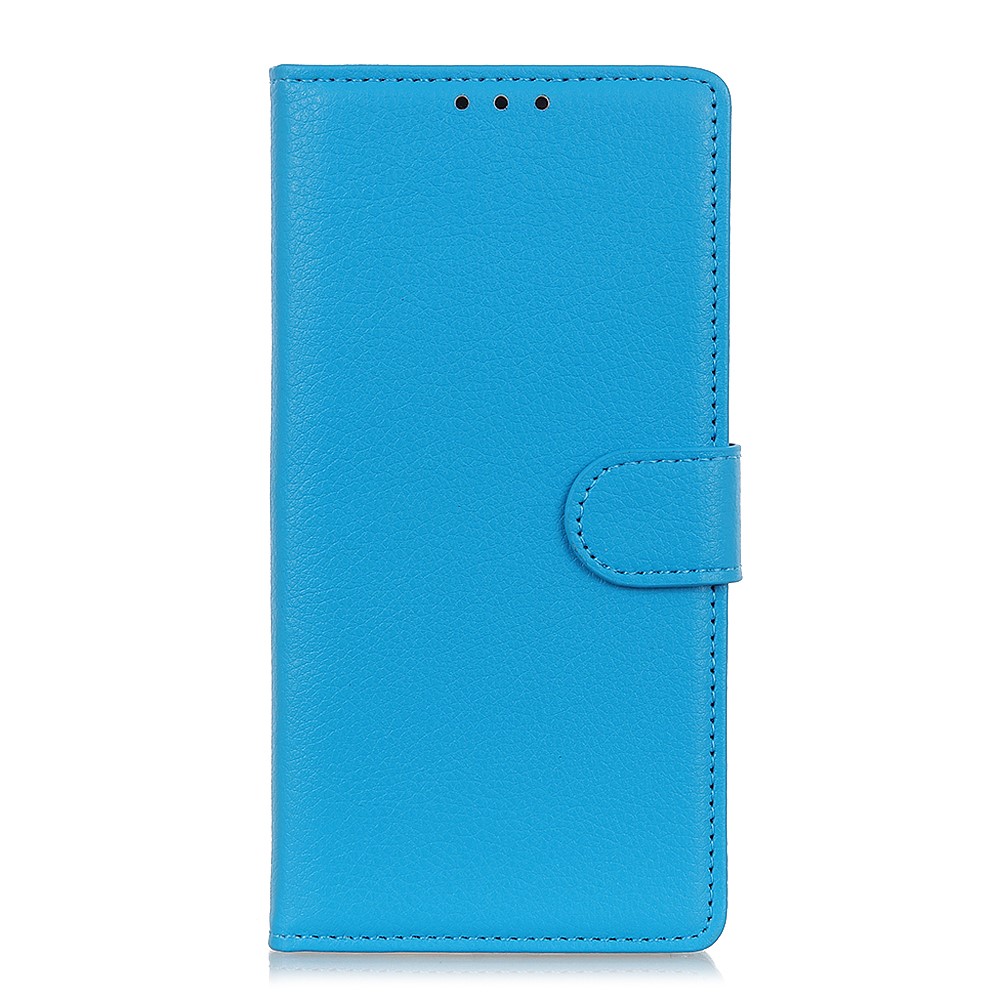 OnePlus 7 Pro - Plånboksfodral Litchi - Blå