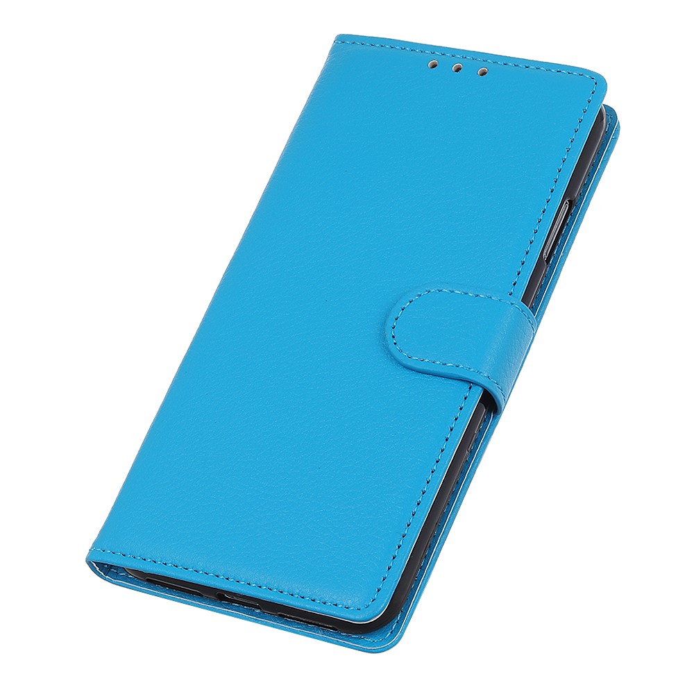 OnePlus 7 Pro - Plånboksfodral Litchi - Blå
