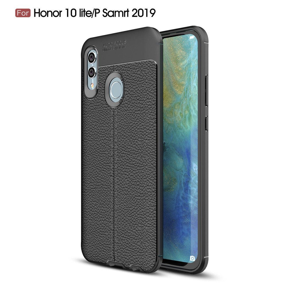 Huawei P Smart (2019) - Litchi lderskal - Svart