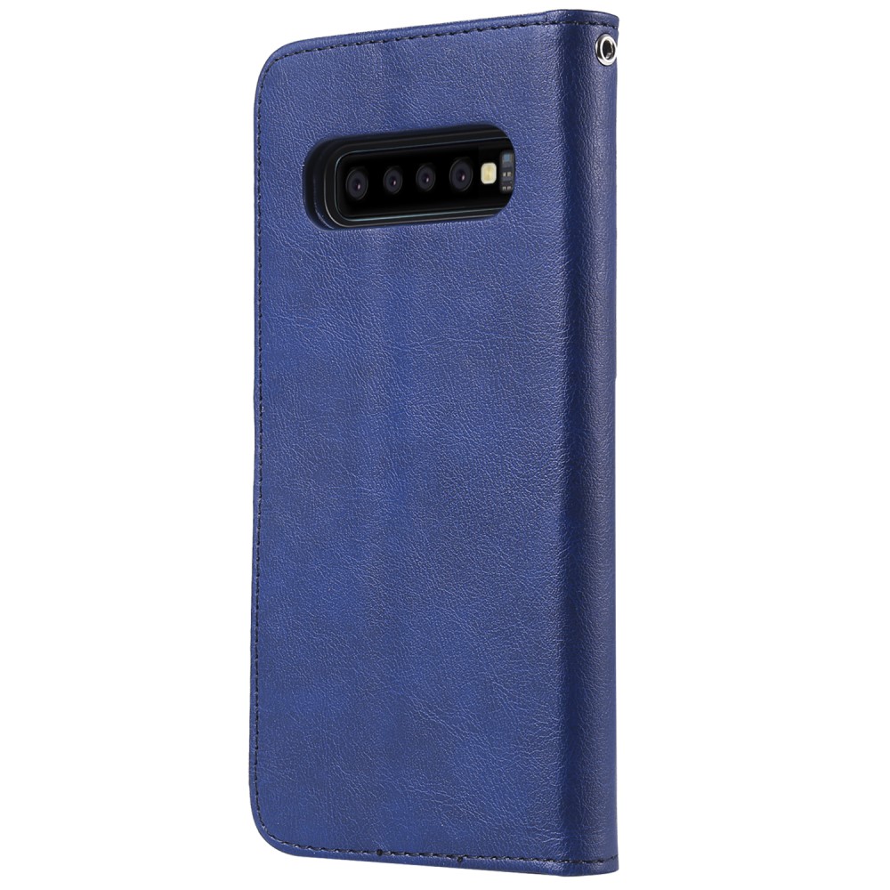 Samsung Galaxy S10 Plus - Plånboksfodral/Magnet Skal - Blå