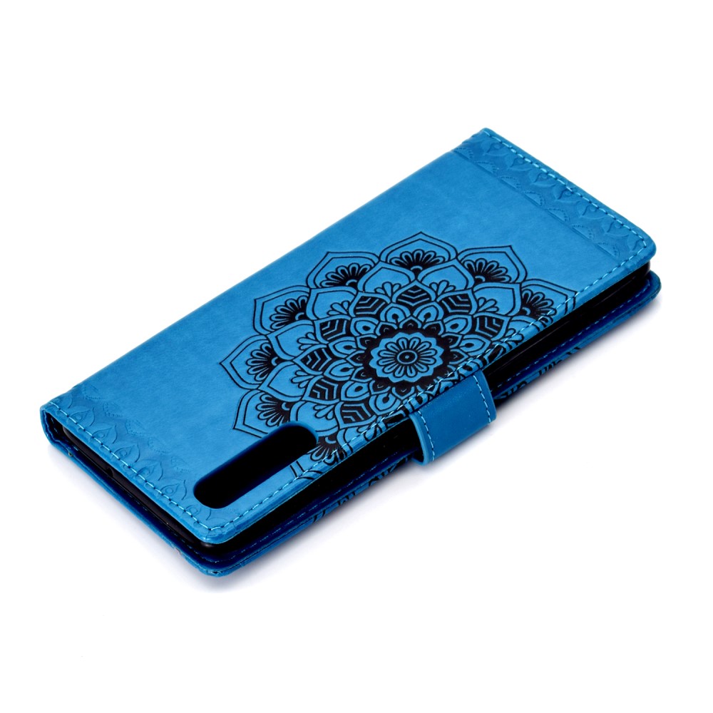 Samsung Galaxy A70 - Plnboksfodral Flower - Bl