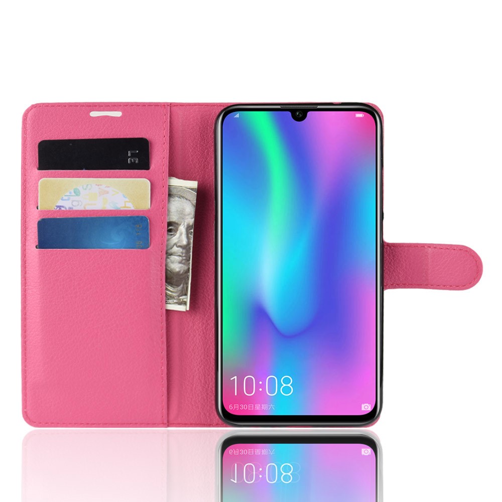 Huawei P Smart (2019) - Litchi Plnboksfodral - Rosa