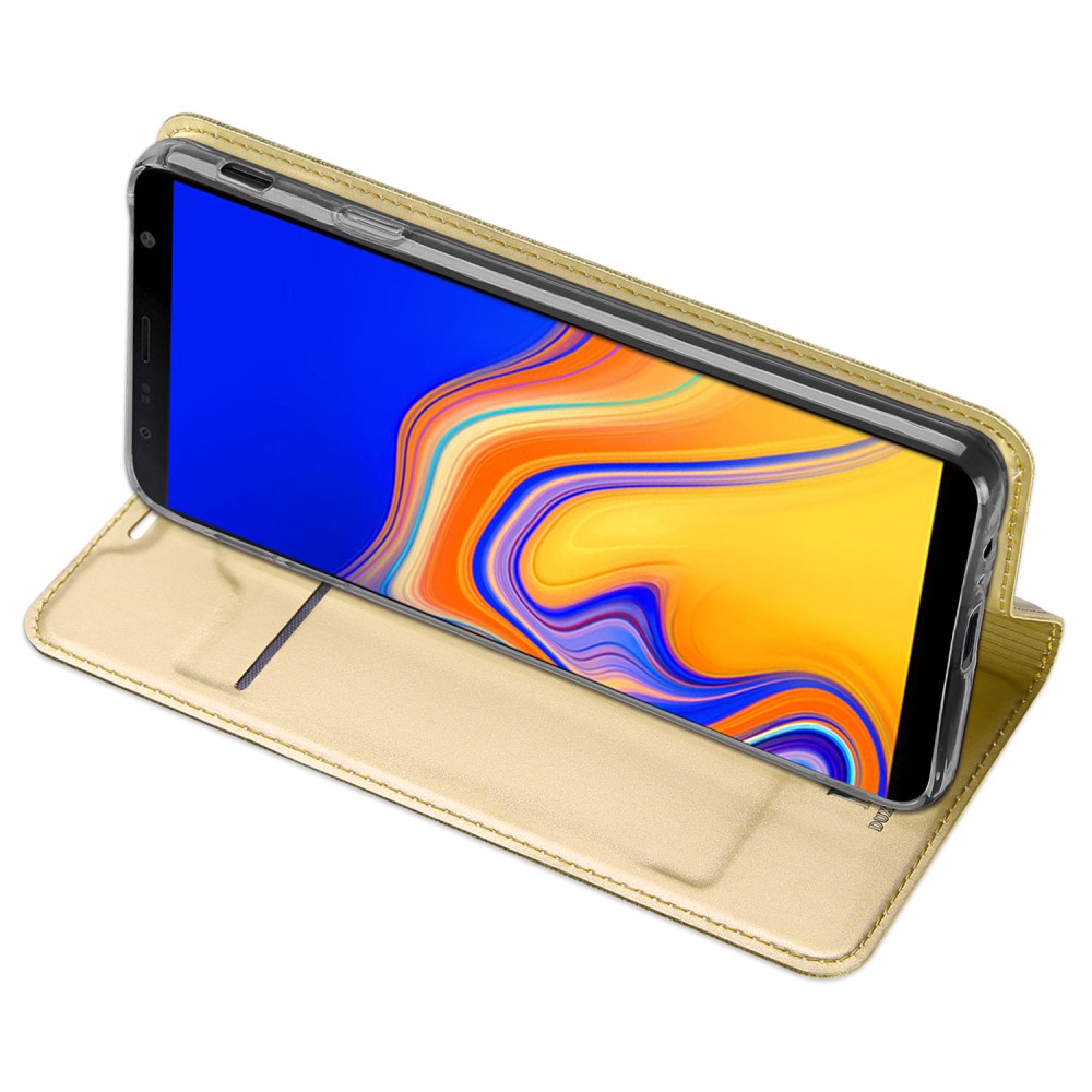 Samsung Galaxy J4 Plus - DUX DUCIS Plnboksfodral - Guld