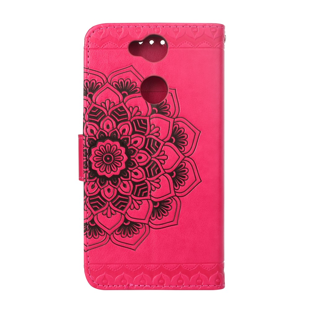 Sony Xperia XA2 - Plnboksfodral Flower - Hot Pink
