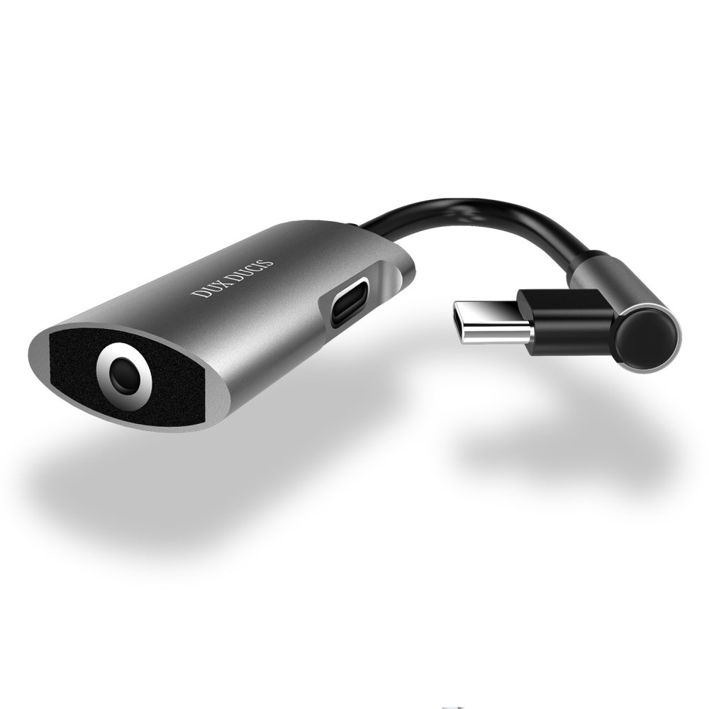 DUX DUCIS 2in1 USB-C till 3.5mm hörlur adapter