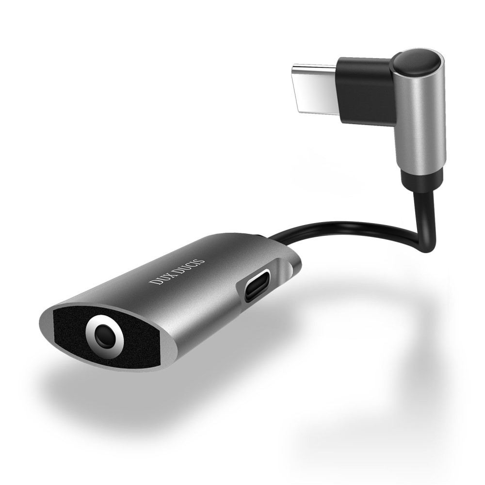 DUX DUCIS 2in1 USB-C till 3.5mm hörlur adapter