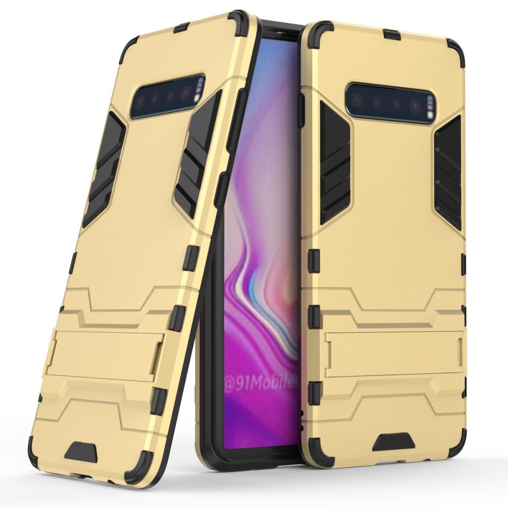 Samsung Galaxy S10 Plus - Hybrid Armour Skal - Guld