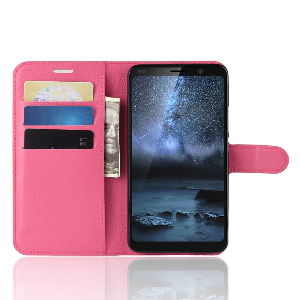 Nokia 9 PureView - Litchi Plnboksfodral - Rosa