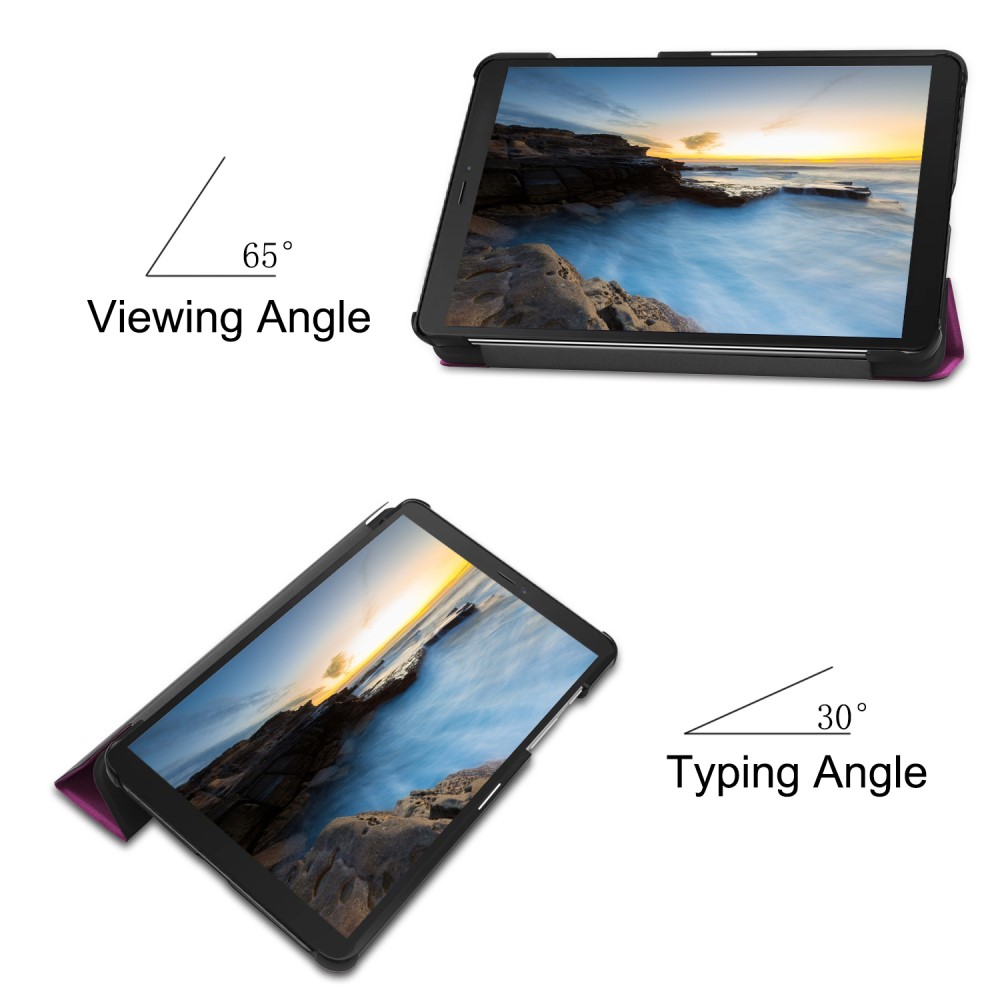 Samsung Galaxy Tab A 8.0 - Tri-Fold Fodral - Lila