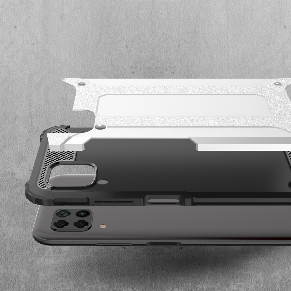 Huawei P40 Lite - Hybrid Armor Skal - Silver